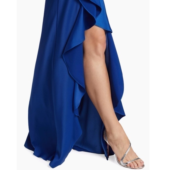 New with Tags Monique Lhuillier Satin Gown - Picture 2 of 5